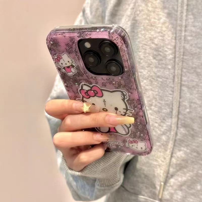 Retro leopardo estampado flor gato para Apple 15ProMax funda para teléfono móvil 16Pro soporte de diamante lateral 14/13 femenino 16