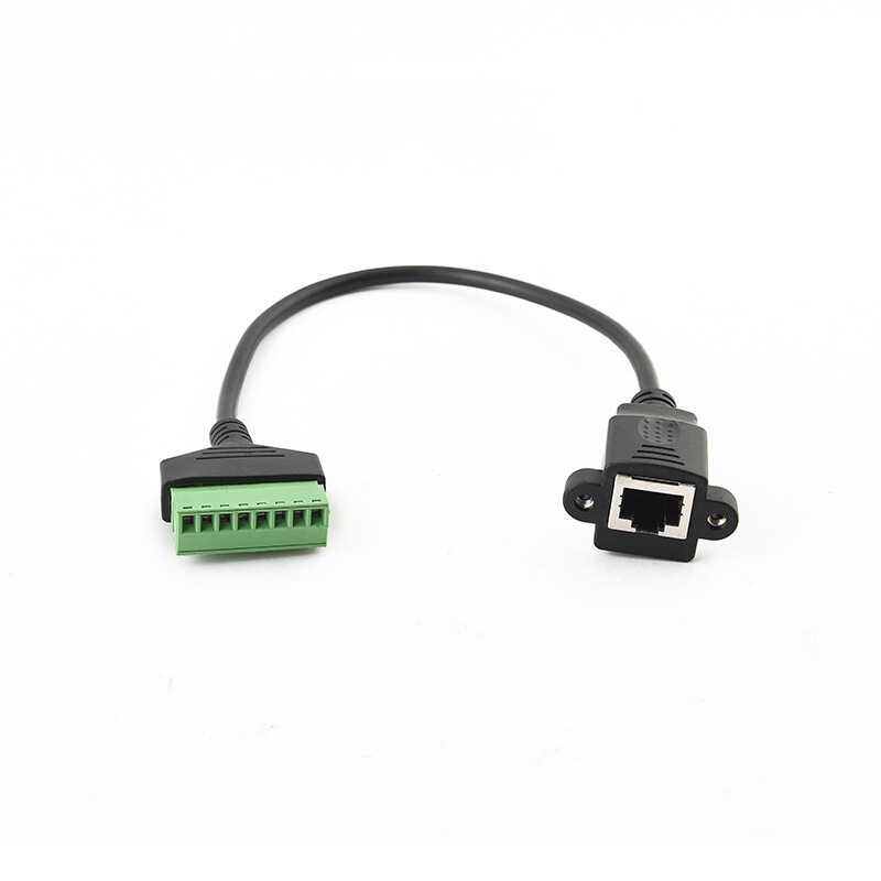 Rj45 Female Connector to Solder-Free Terminal Extension Cable, Pure Copper Broadband Computer Network Connector Extension Rj45 Female Connector to Solder-Free Terminal Extension Cable, Pure Copper Broadband Computer Network Connector Extension