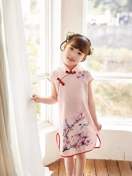Summer cute cheongsam girl's