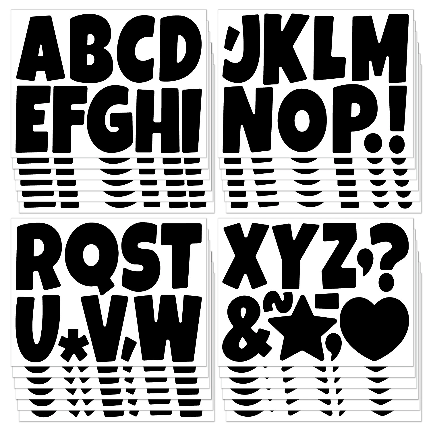 4-дюймовый буквенный наклейка милый шрифт школьная доска объявлений семейный украшения праздник большой размер мультяшный алфавит наклейка