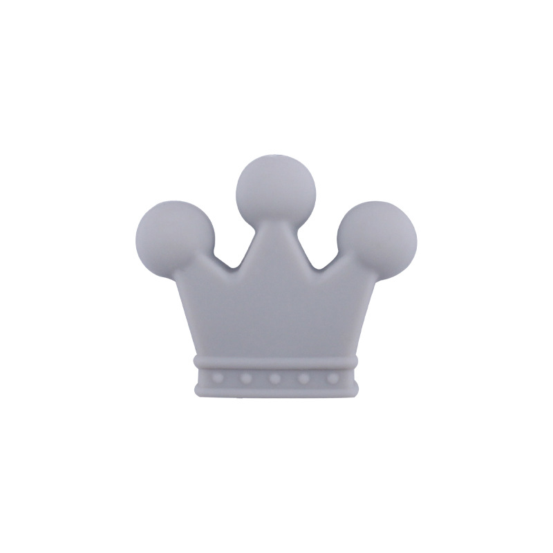 Bebé suministros DIY calmante corona de silicona suelta cuentas bebé pulsera mordedor pezón cadena anti-gota cadena accesorios de cadena