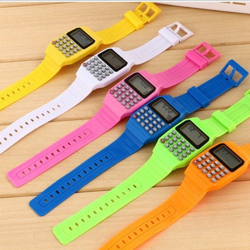 Reloj Digital con Calculadora Mini Portátil