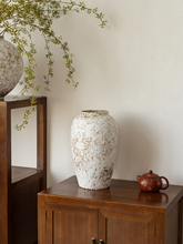 ✅侘寂风复古粗陶陶瓷花瓶客厅玄关软装装饰摆件干花鲜花水培插花