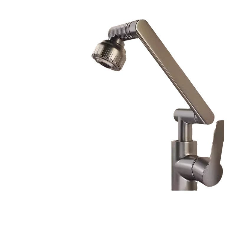 Faucet household hot and cold double-use Zhaocao Bathroom Bathroom Kitchen Bathroom Universal robot arm rotation