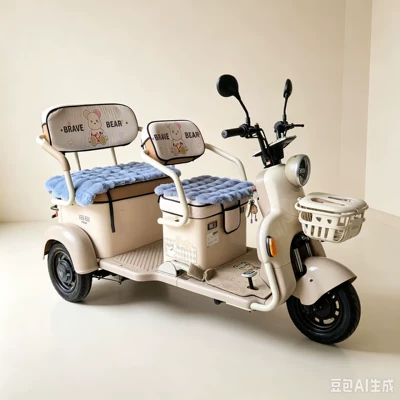 Wool pad: non-slip, and warm electric tricycle - size-4545-single-pad-gray