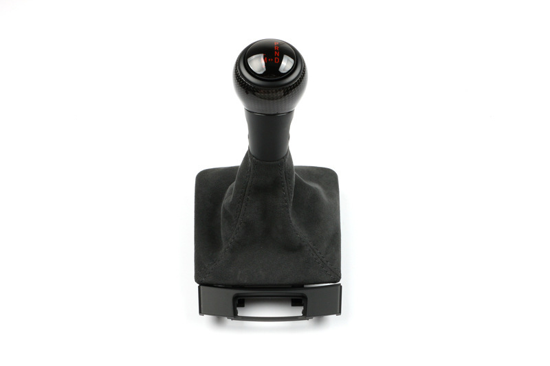 Suitable for Porsche GT4 gear shift knob, 718 Cayman, 911, Boxster, genuine leather, suede, carbon fiber gear shift cover