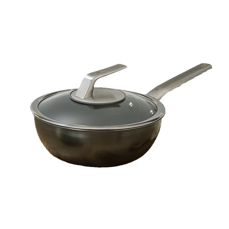 Hueca alemana de tres cabezas puro pan antiadherente horno electromagnético sin recubrimiento para dos personas pan de 24cm