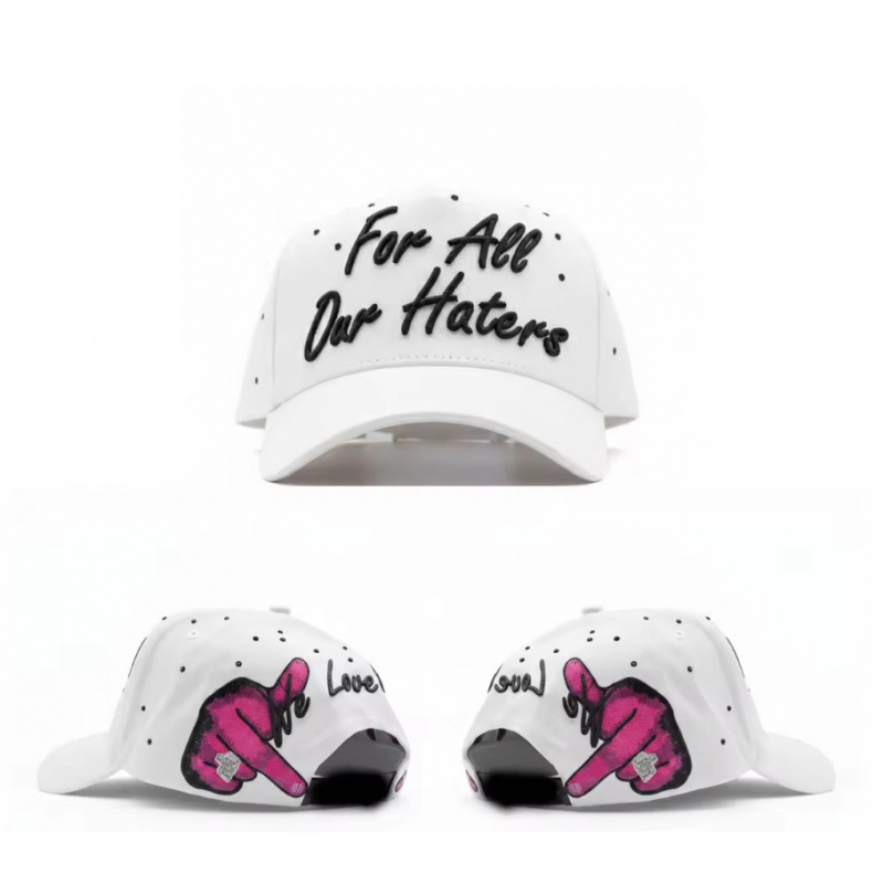 Tendencia transfronteriza hip hop Dandy Dandy sombrero con letras de diamante sombrero de pato doblado a lo largo del sombrero de béisbol image 213