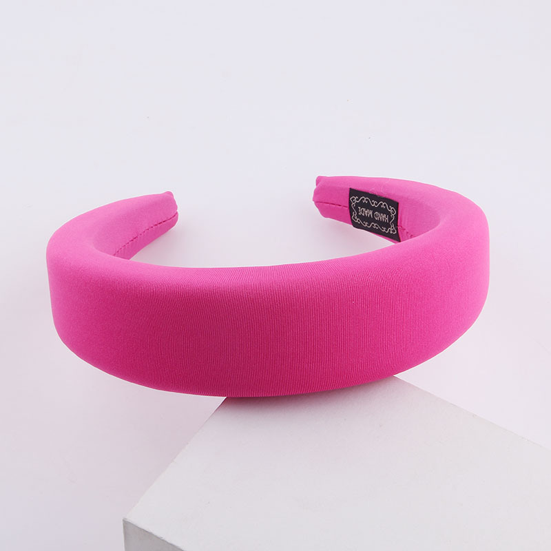 135g Weight Headwear Classification Travel Occasion Plaid Pattern Women'S Gender Rose Red, White, Pink, Purple, Green, Fluorescent Green, Blue, Yellow, Black Color Fashion Multicolor Milk Silk Sponge Headband 4