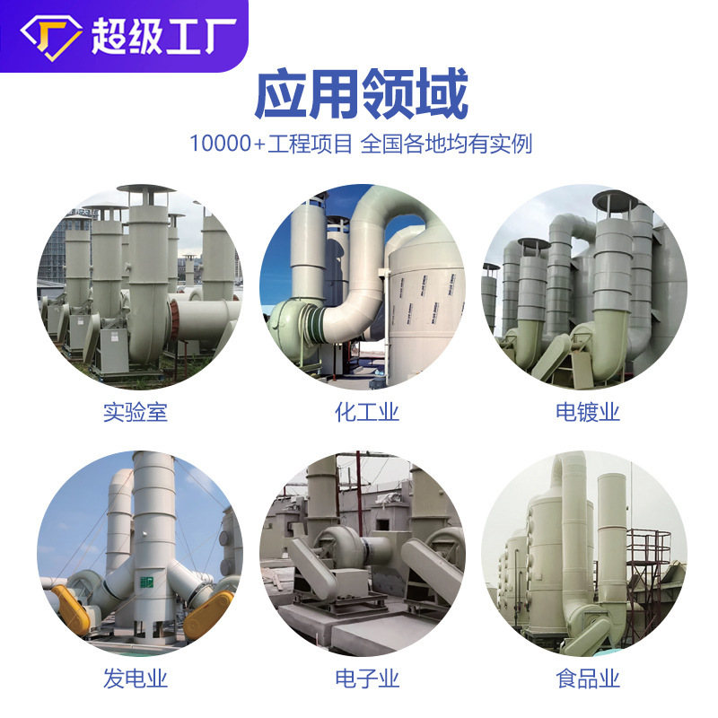 玻璃钢离心风机实验室排风机耐酸碱防腐离心风机一级能效