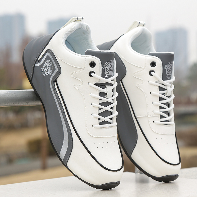 Herren Racing Sneaker Freizeitschuhe Klassisch Weiß Blau Design_voghion.com