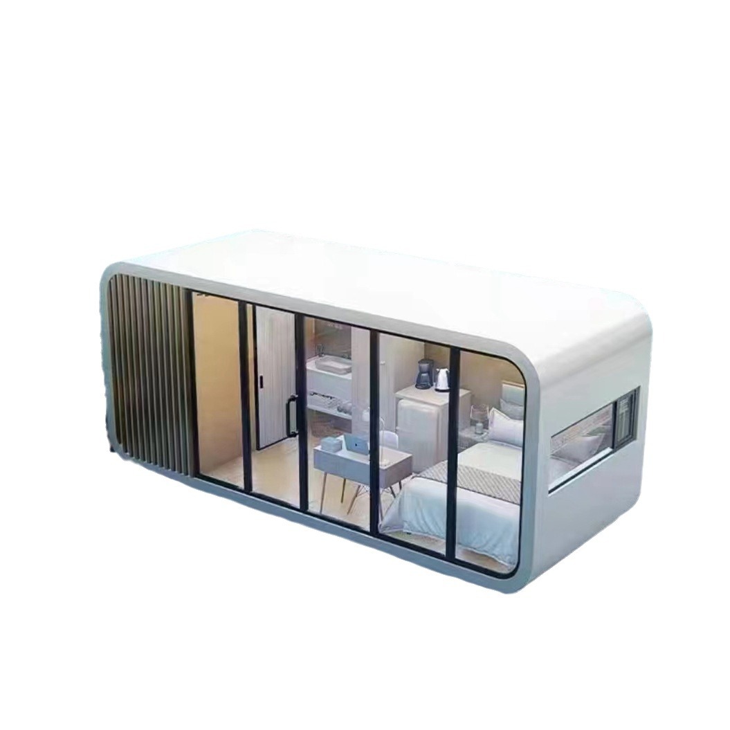 Cabina Apple Casa de familia Viajes Vacaciones Camping Villa móvil Habitación de hotel Estructura de acero Sala de sol Cabina Apple