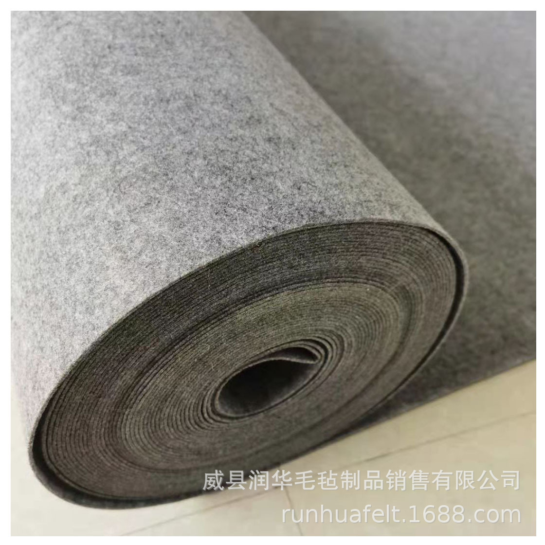 机械用工业毛毡3mm厚灰色针刺无纺布减震隔热涤纶减震防滑