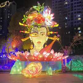 山东春节山海经景区装饰灯灯会庙会灯展大型花灯定制造型文旅夜游