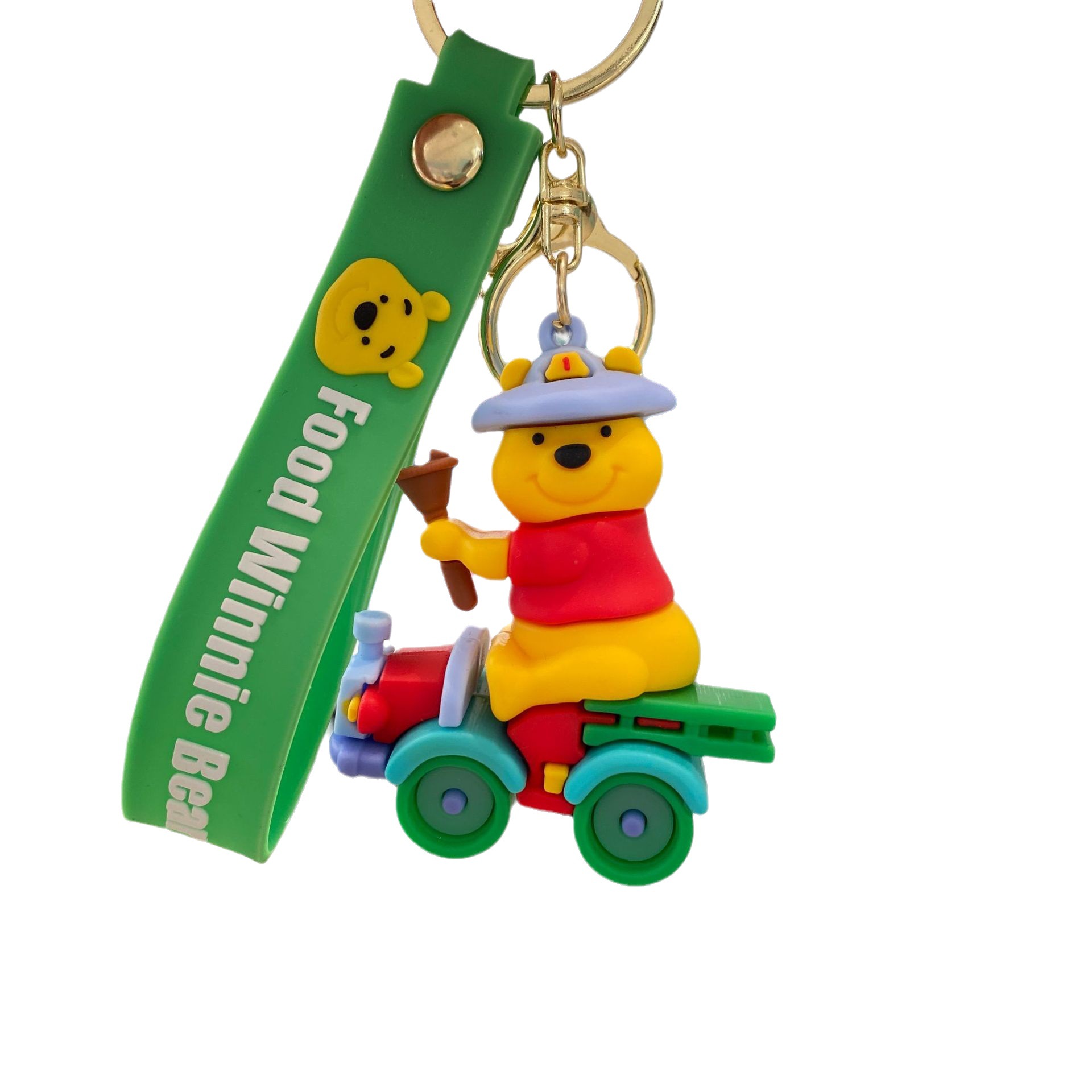 Deportes de dibujos animados Pooh oso llavero fitness Pooh coche bolsa muñeca máquina regalo al por mayor