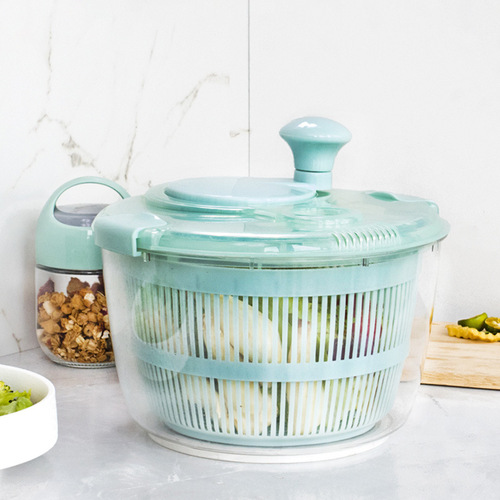Simple vegetable salad dehydrator kitchen hand-cranked fruit and vegetable spinner creative fruit draining vegetable basin