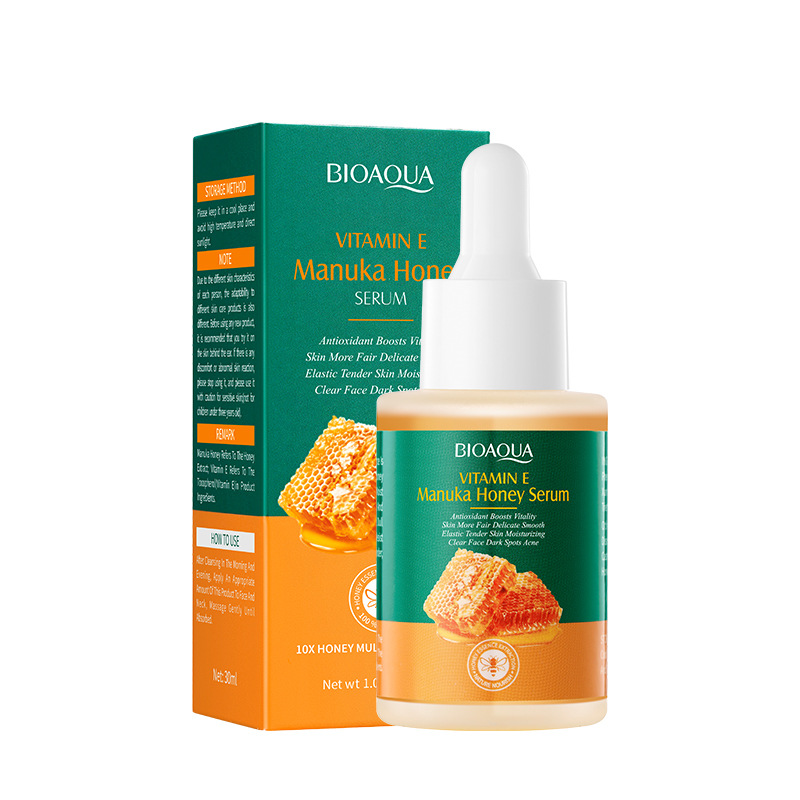 BIOAOUA Vitamin E Honey Essence Brightening Skin Hydrating Moisturizing Facial Serum Original Solution_voghion.com