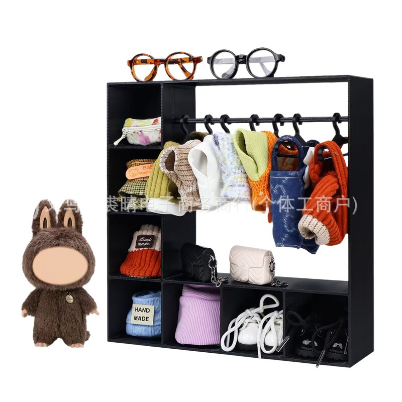 跨境Doll Accessories Display Box 娃娃配件展示盒 人物服装收纳|undefined