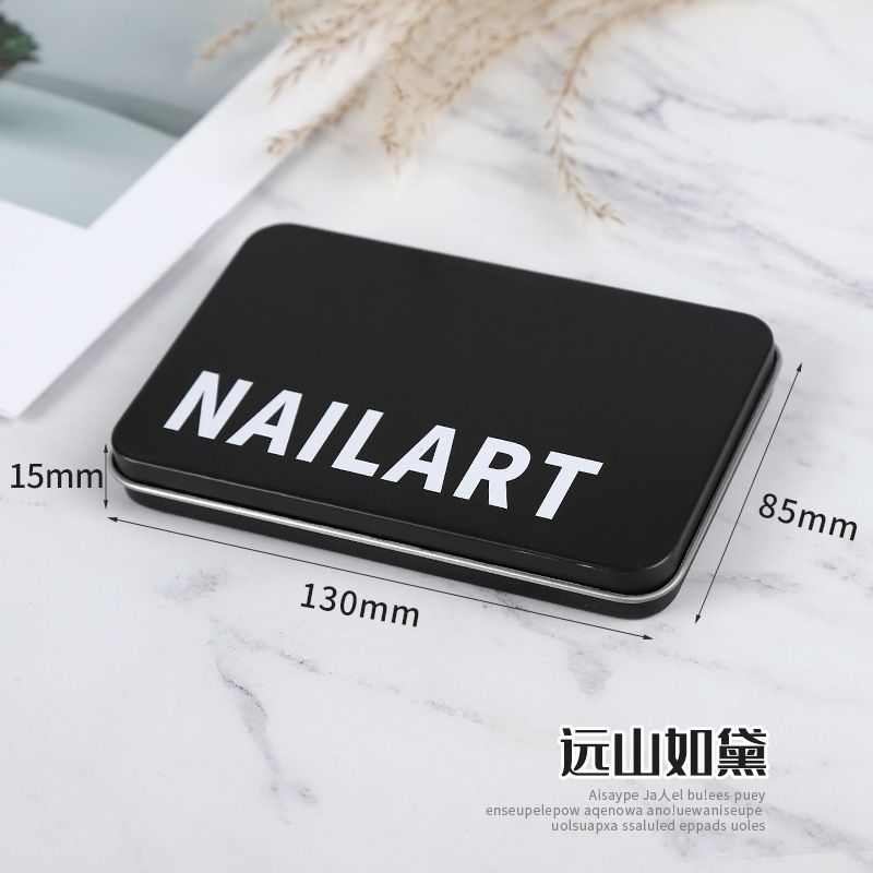 Caja de regalo de embalaje de uñas de lujo ligera, muestra de uñas de productos terminados, cajas de almacenamiento de perros de punta larga, cajas de exhibición de embalaje de tarjeta de papel