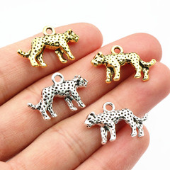 24x15x4.4mm 3d立体新型豹合金ペンダントDIYアクセサリー卸売り2.5g