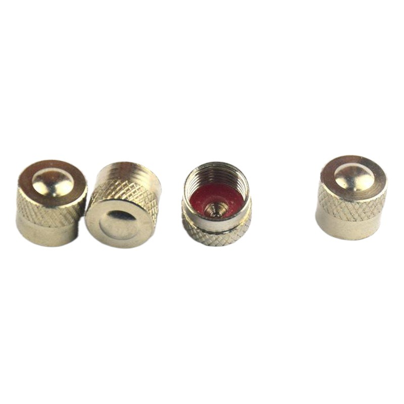 Copper Car Tire Valve Caps, Valve Covers, Valve Stem Caps, Nickel-Plated Caps, Wear-Resistant Auto Parts