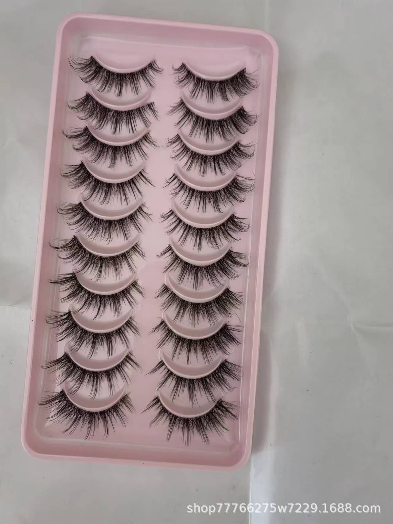 Los principiantes usan pestañas postizas del pequeño Diablo en un segundo, tallo transparente, piel de visón, dibujos animados de auto-injerto cómodos e imperceptibles