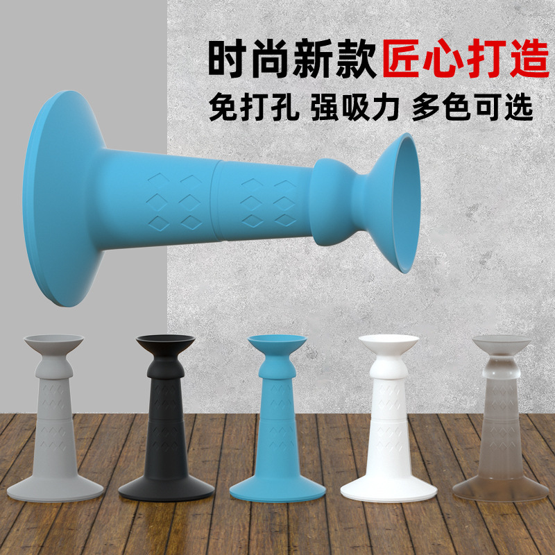 Silicone Door Stopper, No-Drill Door Suction Pad, Rubber Door Stopper for Entry Doors, Silent Door Blocker, Anti-Theft Door Silicone Door Stopper, No-Drill Door Suction Pad, Rubber Door Stopper for Entry Doors, Silent Door Blocker, Anti-Theft Door