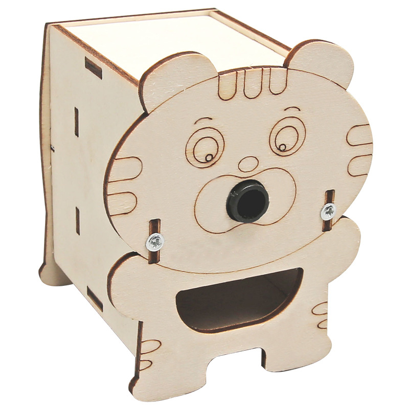 Sacapuntas de lápices eléctricos diy para niños científico pequeña tecnología hecha a mano pequeña producción experimento científico para niños material paquete juguete