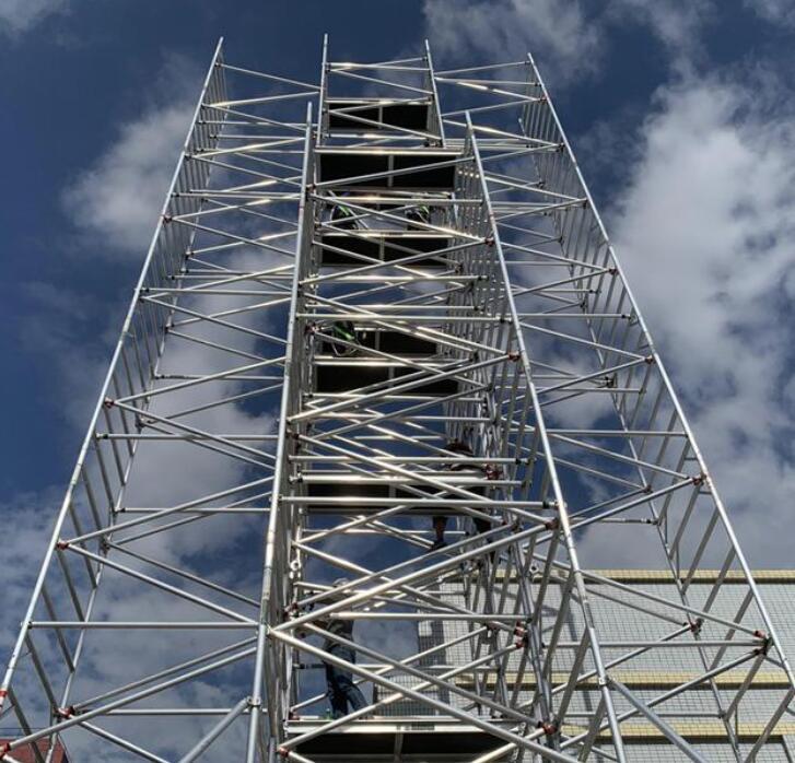 custom款快拆脚手架 铝合金带斜撑公寓别墅广东厂家外国标准创笙