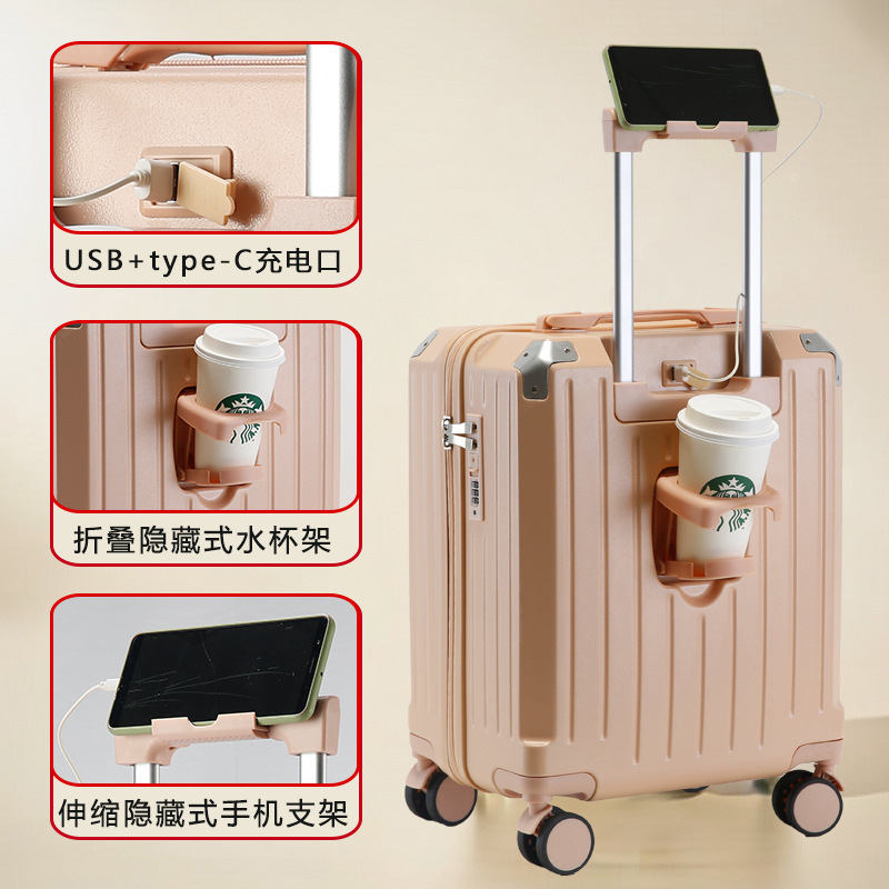 Maletín pequeño Maletín de equipaje engrosado de 18 pulgadas Equipaje de 16 pulgadas para hombres Caja de contraseña para mujer Mini equipaje