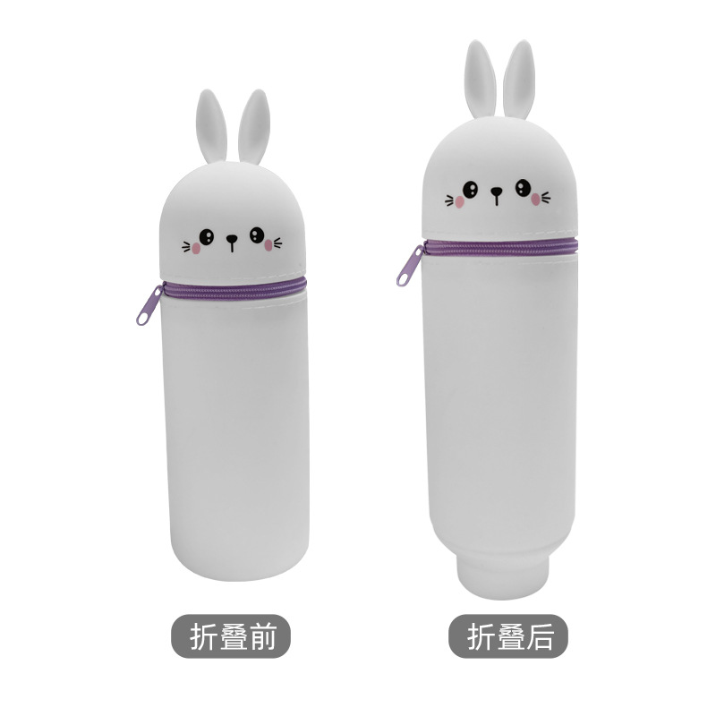 Estuche de lápices de silicona con diseño de panda