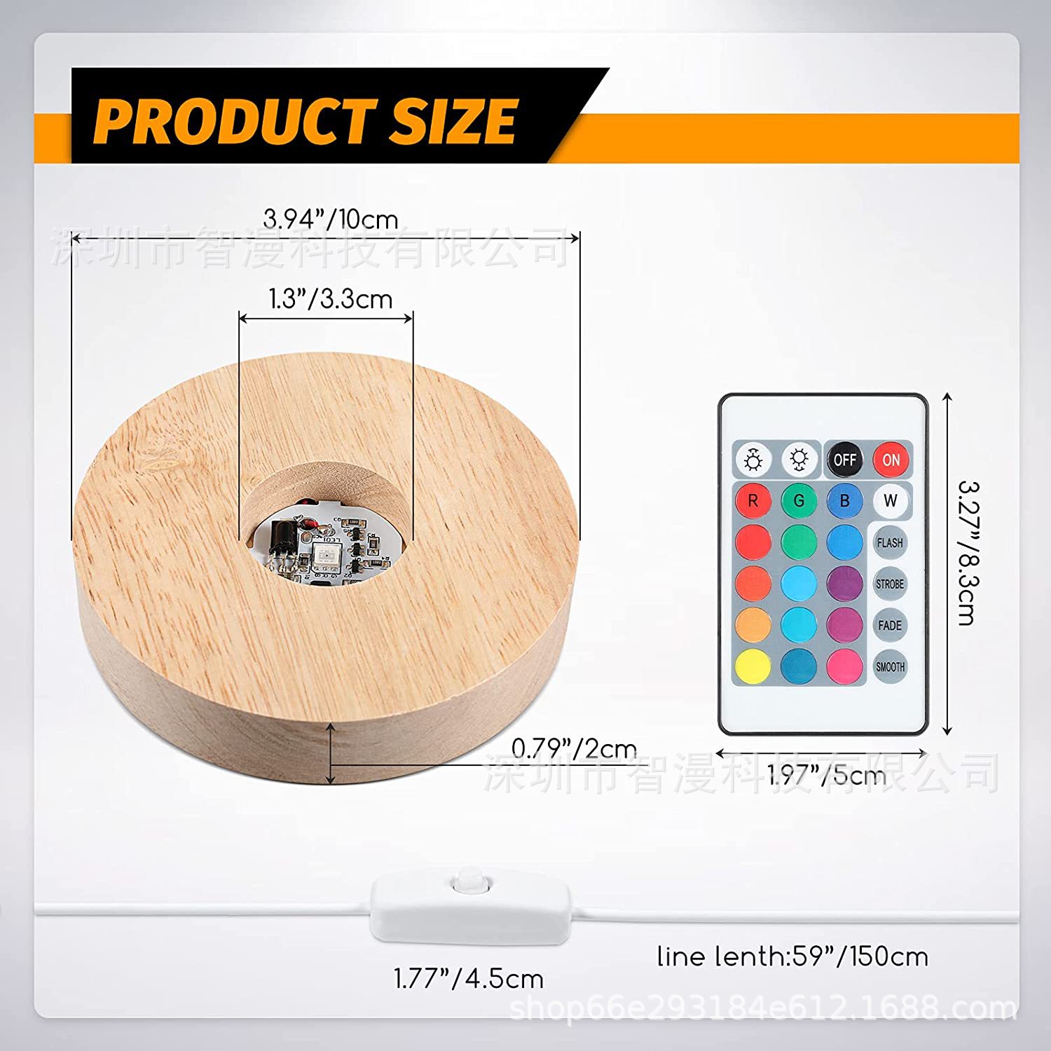 Transfronterizo dedicado madera maciza noche luz base 3D tablero de mensajes de acrílico luminoso base de madera hecha a mano adornos de bricolaje