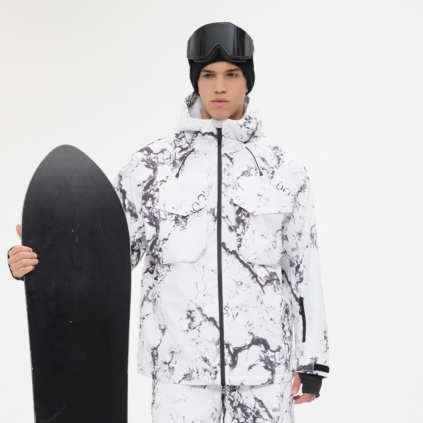Cross-border wholesale 3L men's ski jacket, waterproof, windproof, professional warm winter ski suit, dropshipping supported.