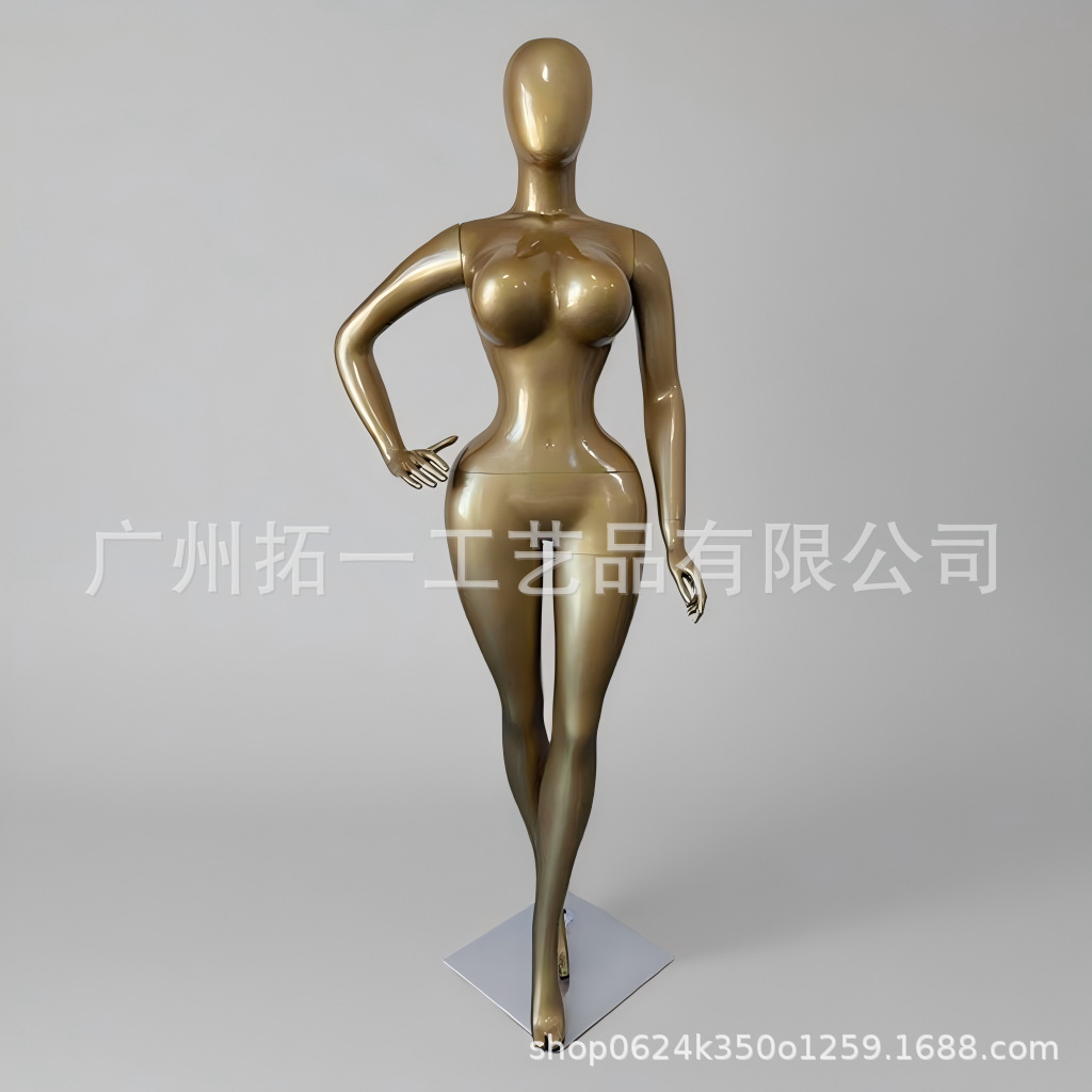 New European and American Large Size Window Display Props Women's Full Body Fake Doll Big Breasts Big Ass Fiberglass Female Model