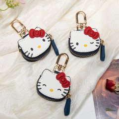 在庫ありかわいい漫画ハローキティキーホルダー新しい高価値ガールハートバッグ KT 猫ペンダント収納袋