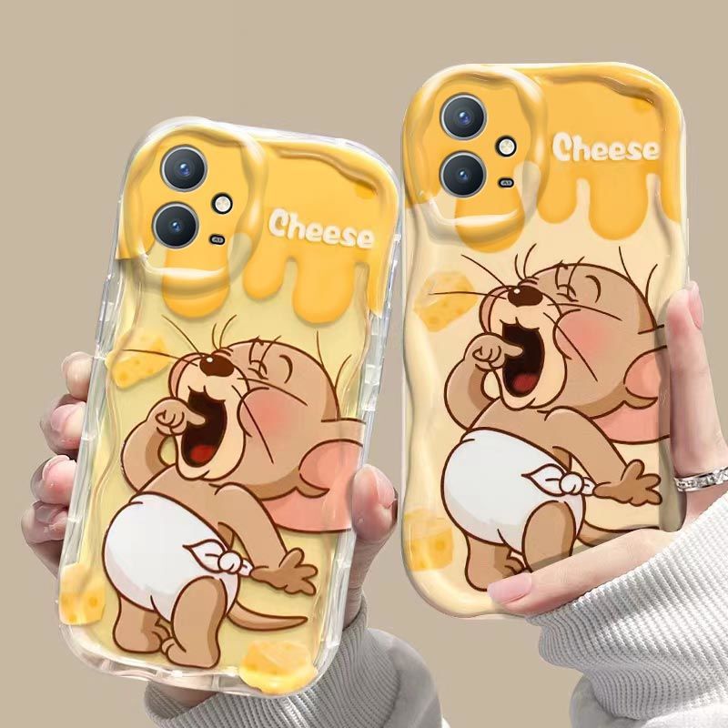 Jerry iPhone15/14ProMax Cat and Mouse Protective Case Cartoon All-Covered Drop-Resistant Silicone New Style Jerry iPhone15/14ProMax Cat and Mouse Protective Case Cartoon All-Covered Drop-Resistant Silicone New Style