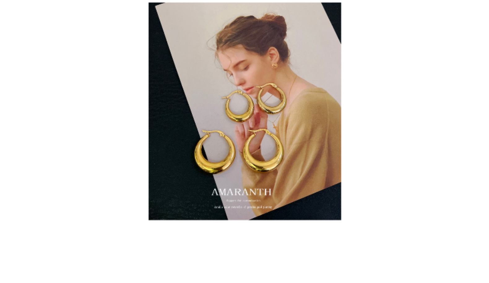 11g Weight Earrings Classification 1 Pair Quantity Daily Occasion Titanium Steel Material 1 Pair Fashion Round Titanium Steel Plating Earrings