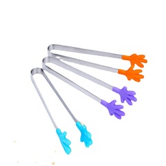 硅膠方糖夾不鏽鋼食物夾食品夾方糖夾子創意小手掌硅膠食物夾冰夾