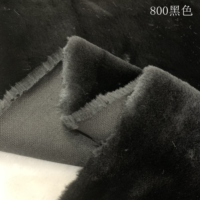 Factory direct plush cut ring velvet artificial imitation leather fur fur collar snow boots Lei Feng hat flat shearable fabric