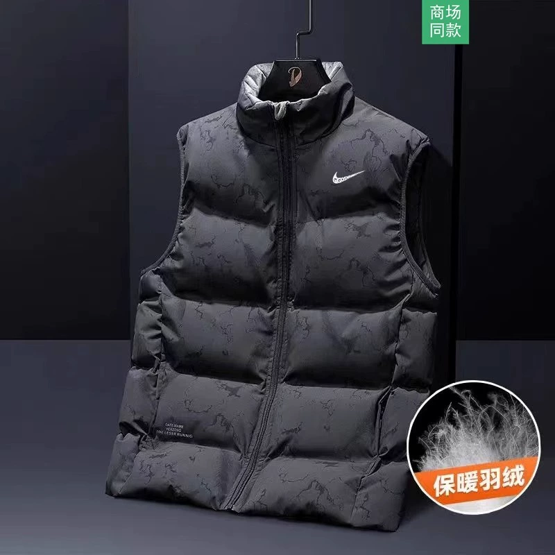 Фирменный пуховик жилет мужской большой размер осень зима белая утка пуховик теплая пара плечи куртка женская лошадь