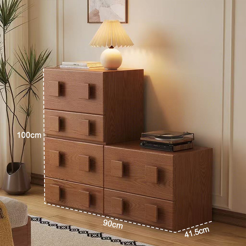 Gabinete de puerta de estilo medieval retro cabina de cabezal de cama dormitorio almacenamiento simple gabinete de televisión sala de estar armario combinado