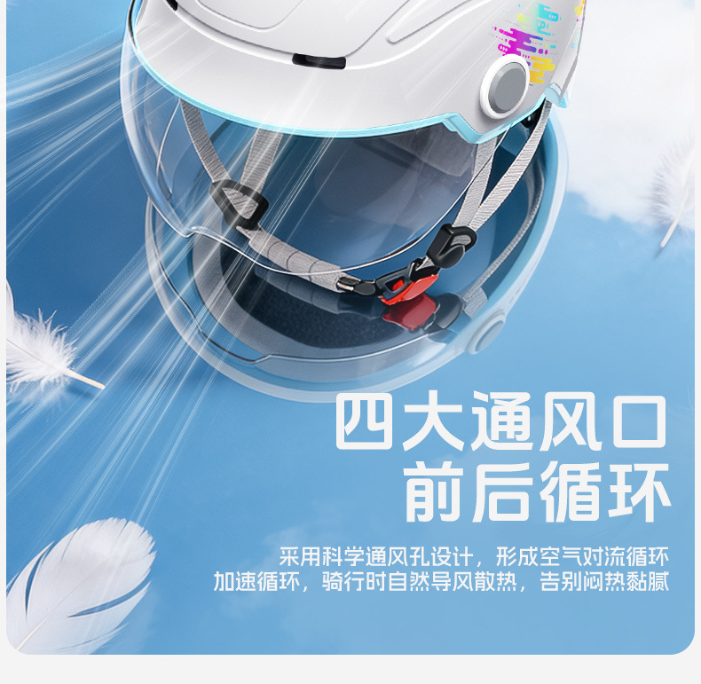 Ultra-light helmet, 3C certified, Class A, for electric vehicles and motorcycles, unisex, summer sun protection safety helmet