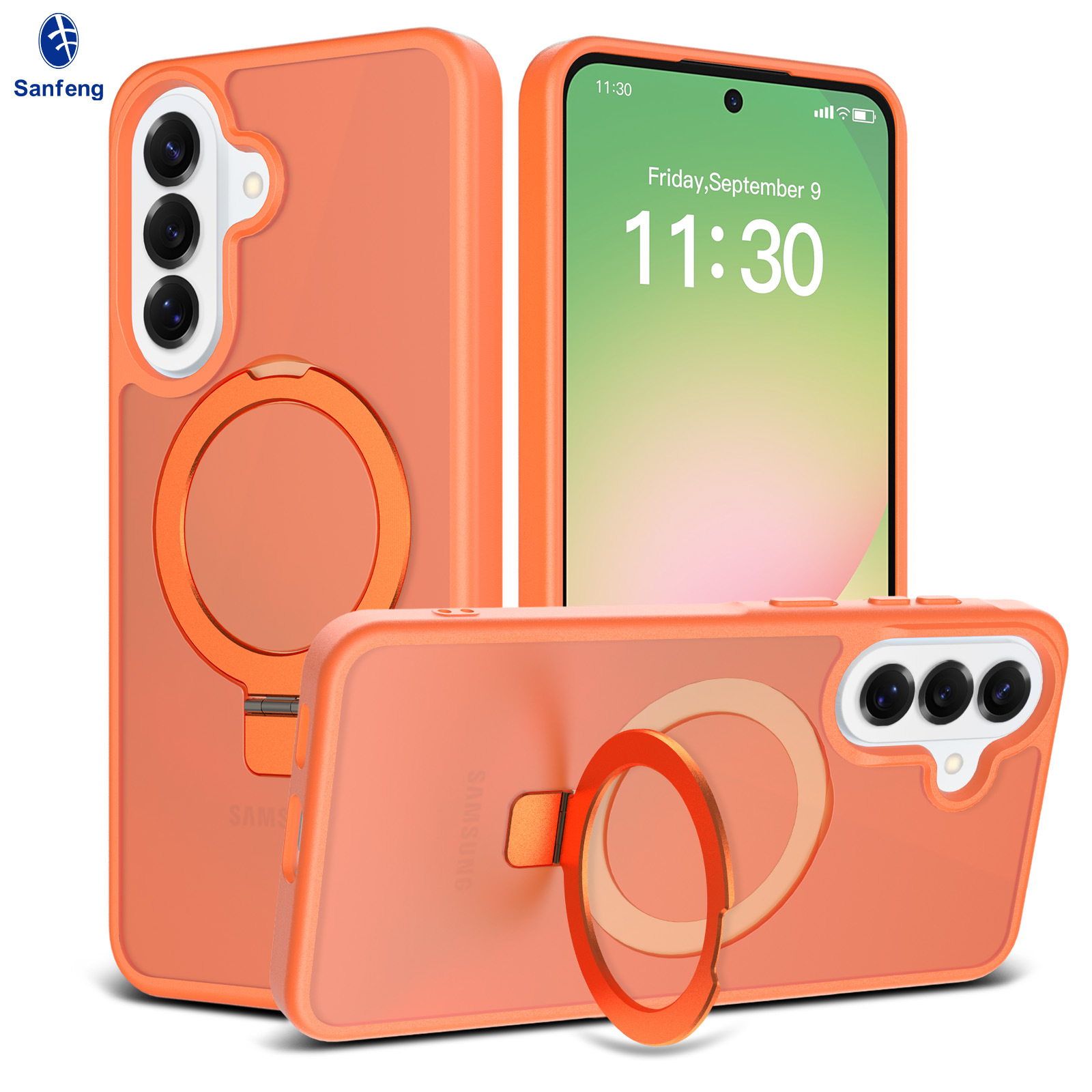 Amazon nuevos productos Samsung a57 succión magnética soporte de caso de teléfono móvil a37 piel a27 protección contra caídas al por mayor image 13
