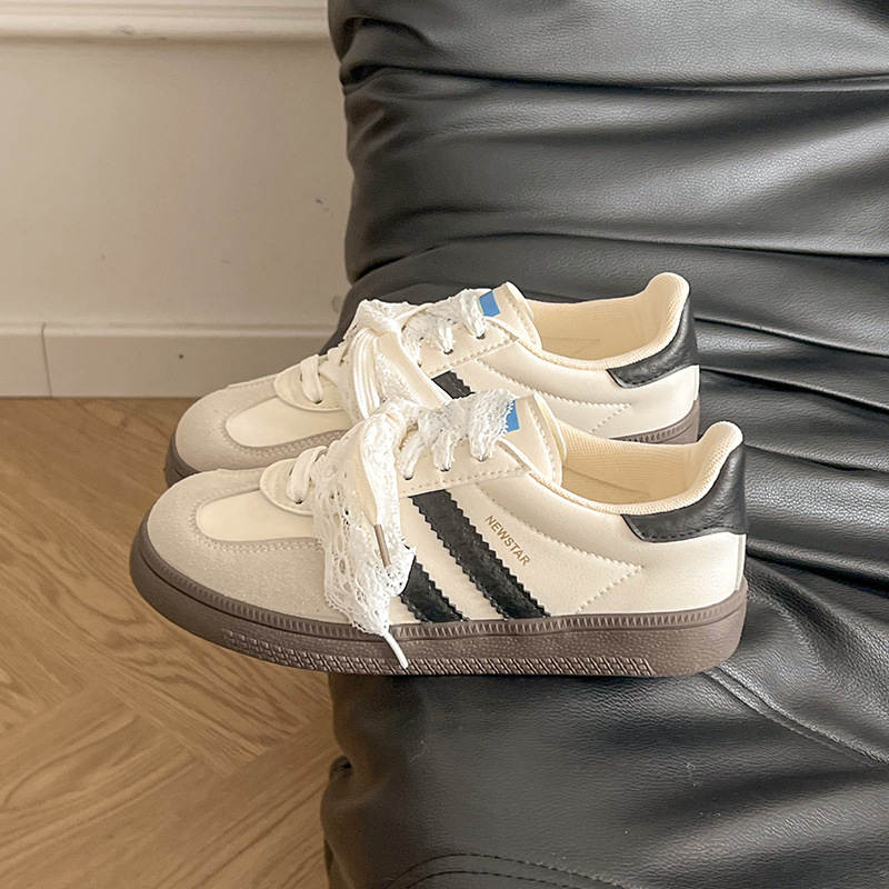 Ballet plateado estilo nicho retro alemán zapatos de entrenamiento femenino 2025 nuevos deportes primavera y otoño encaje plano zapatos casuales image 11
