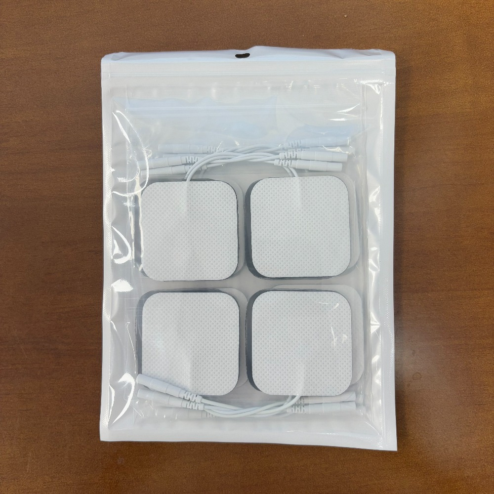 Pieza de electrodo de dispositivo de fisioterapia TENS / EMS estimulador muscular parche de electroterapia autoadhesivo reutilizable