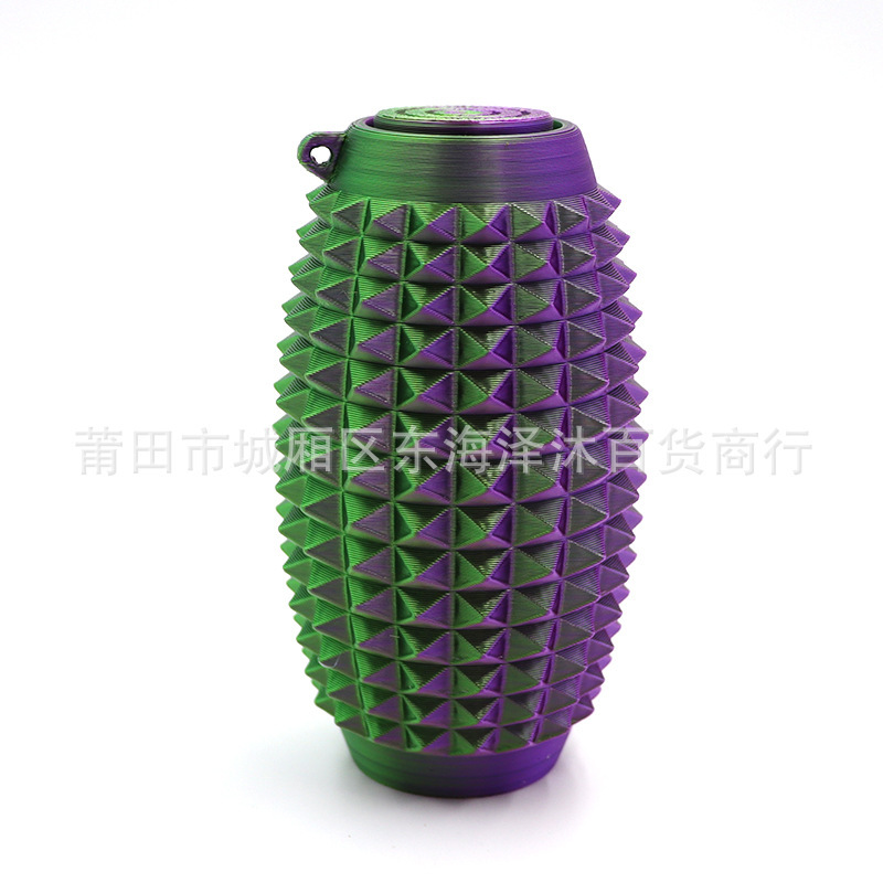 クロスボーダー 3D プリント Spiky Grippie Stim キーホルダーポータブル指先減圧マッサージキーホルダー|undefined
