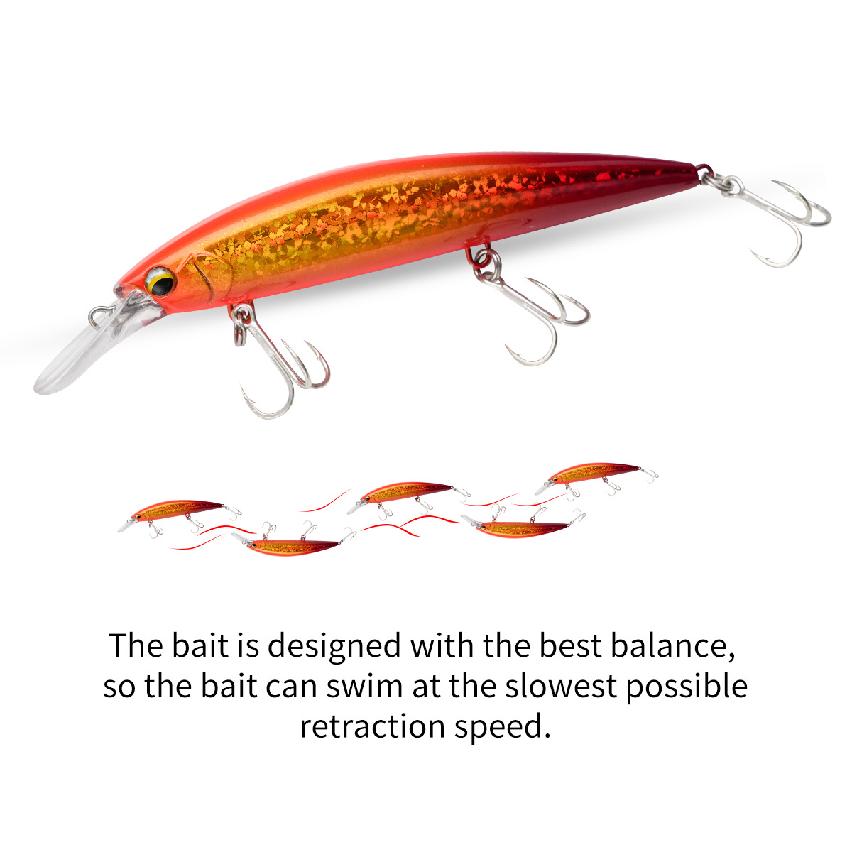 Pesca en el mar Big Minor 11cm38g barco sumergido pesca de proyección lejana láser tridimensional carretera sub-cebo sumergido en aguas profundas Minor transfronterizo