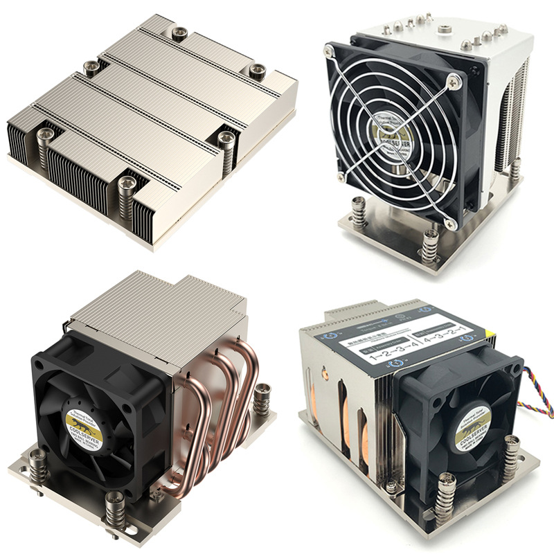 冰飓  AMD SP3系列 电脑CPU服务器散热器VC铜底4热管鳍片风冷散热