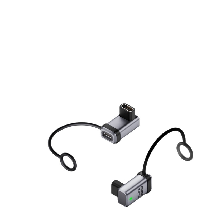USB4.0延长转接头立体type-c公转母240w全功能转接头带挂绳指示灯|undefined