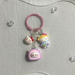 人気サンリオキャラクター風インスタ映えクリエイティブで可愛い個性的なギフトキーホルダー、バッグチャーム、キーチェーン、ペンダント